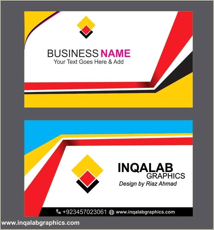 Free Business Card Ai File Template Resume Example Gallery