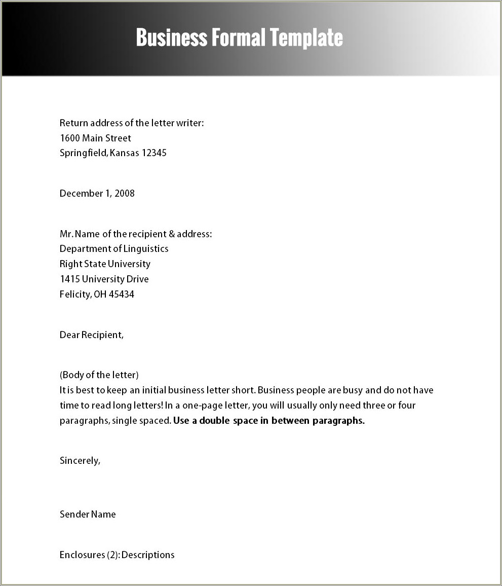 Free Business Professional Letters Design Templates