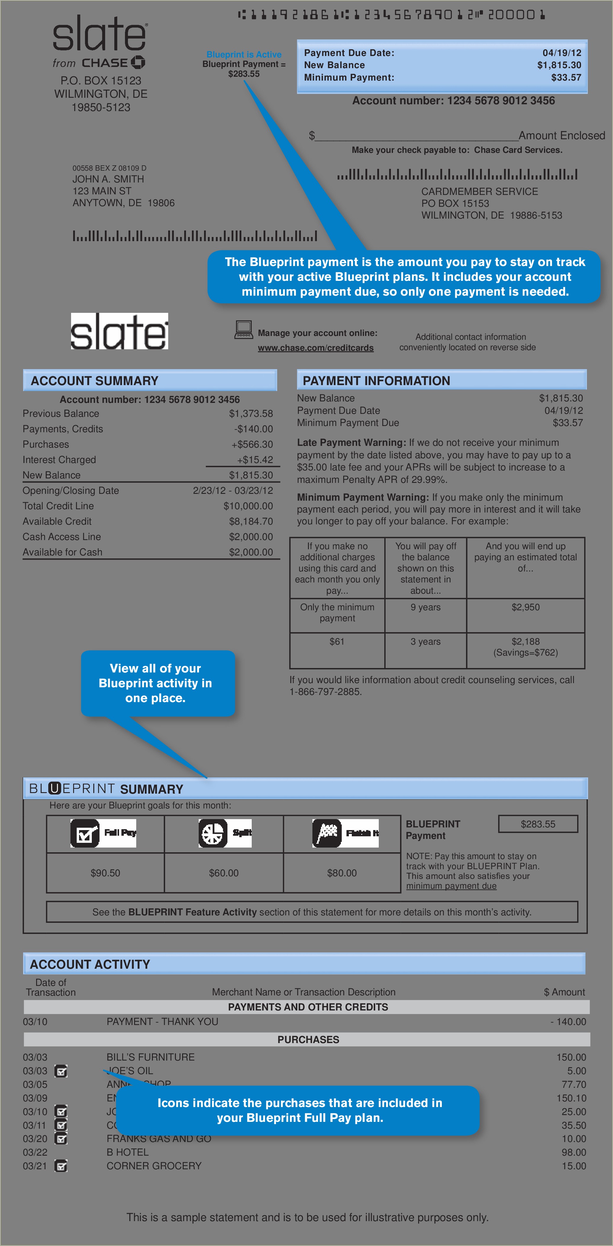 Free Chase Bank Statement Template Download