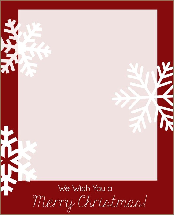 Free Christmas Greeting Card Template Photoshop