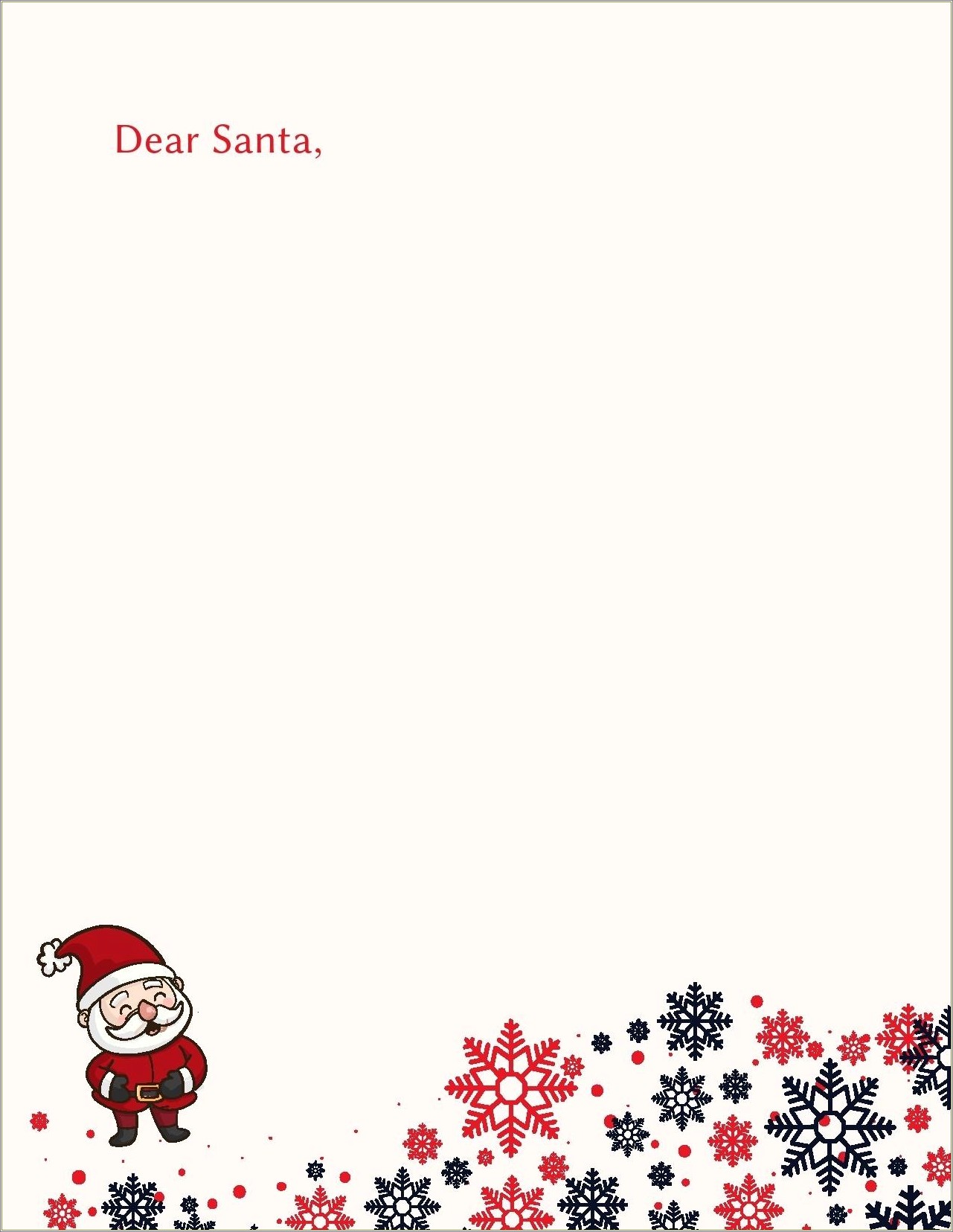 Free Christmas Letter Templates For Pages