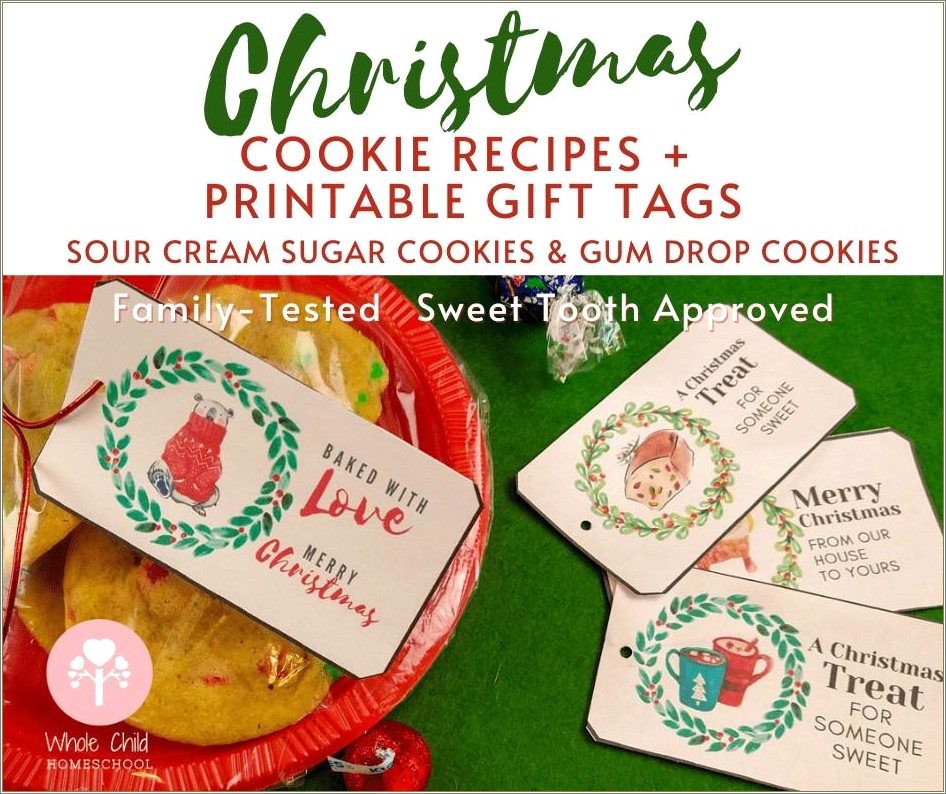 Free Christmas Templates For Cookie Recipes