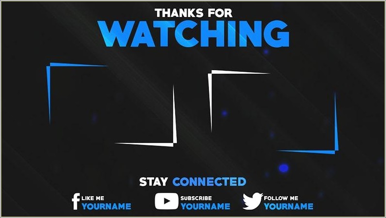 Free Clean Outro Template By Soapyedits