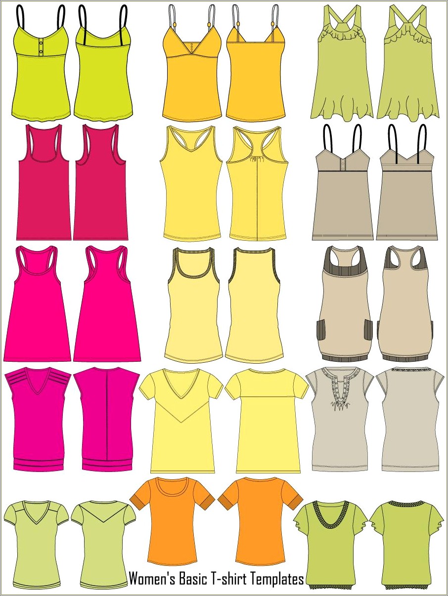 Free Clothing Templates For Adobe Illustrator