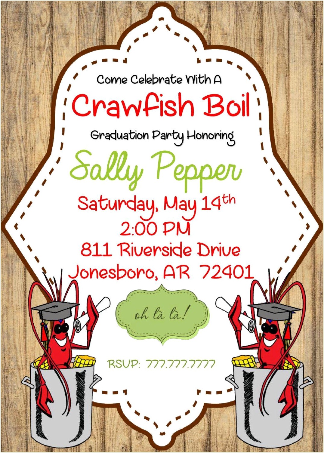 Free Crawfish Boil Party Invitation Templates