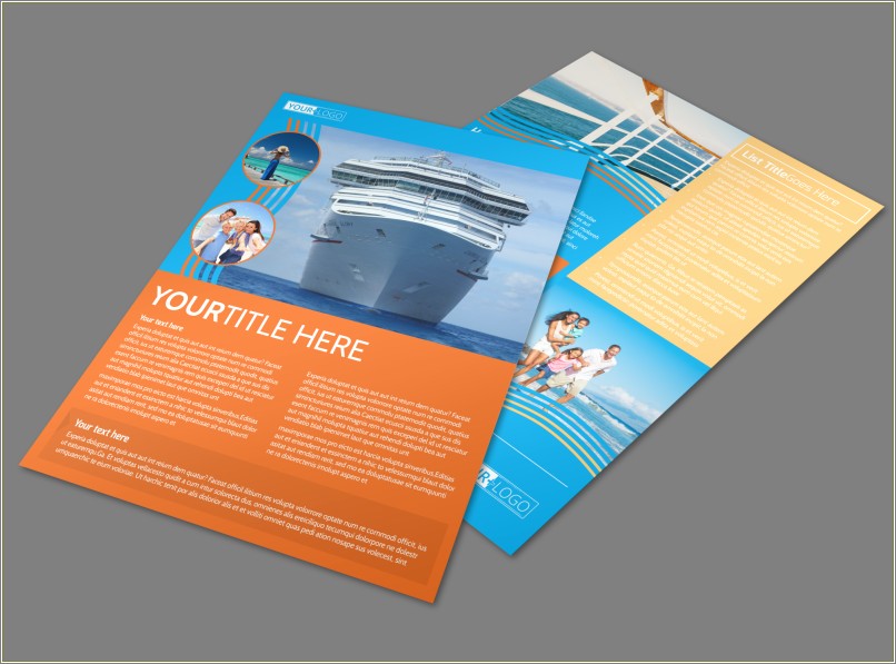 Free Cruise Ship Flyer Ppt Template