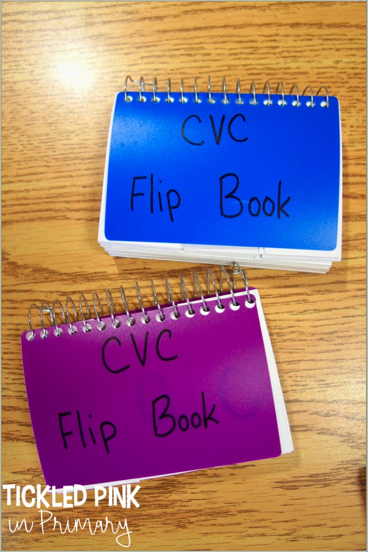 Free Cvc Word Flip Book Template