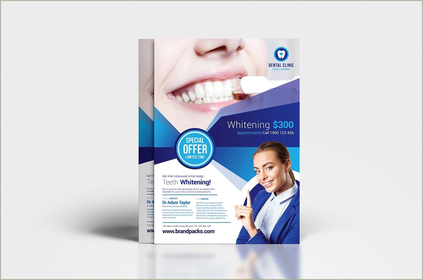 Free Dentist Adobe Indesign Flyer Template