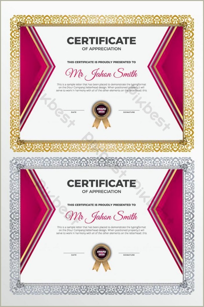 Free Diploma Certificate Templates For Word