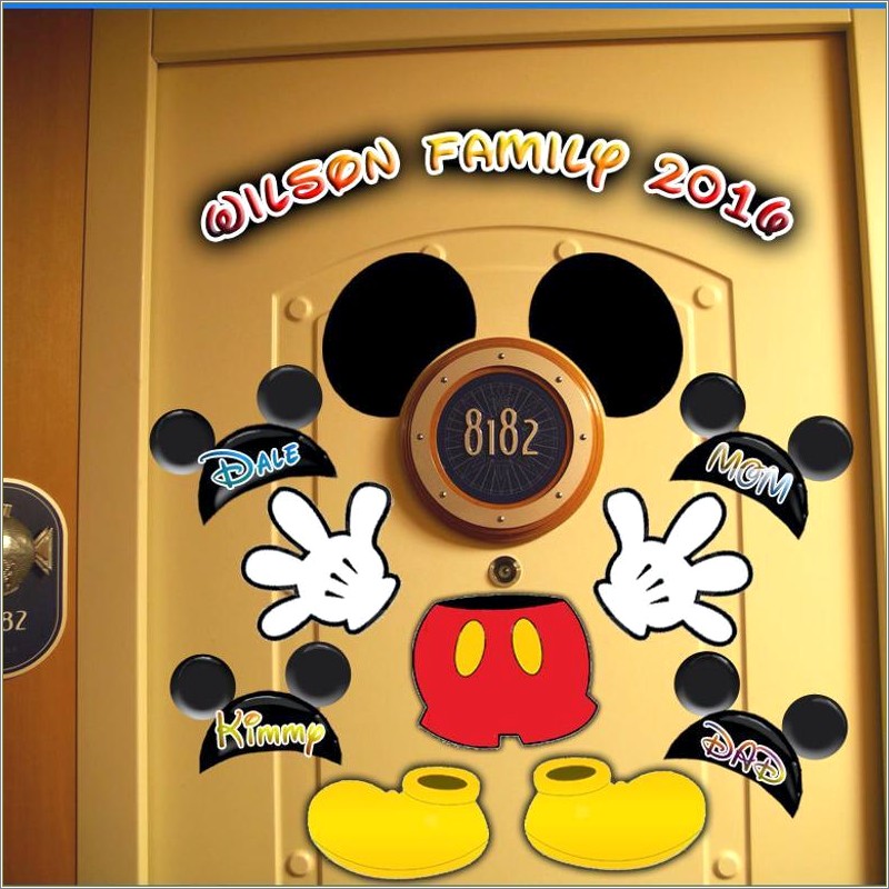 Free Disney Template For Door Magnet