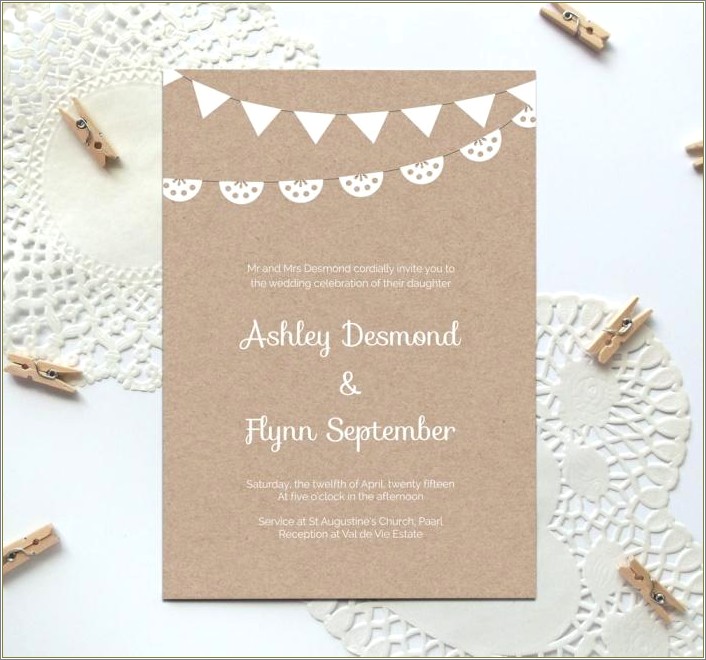 Free Diy Printable Wedding Invitations Templates