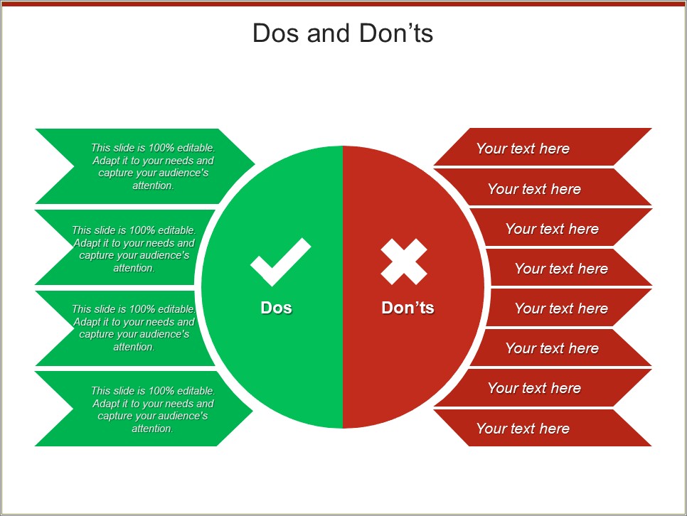 Free Dos And Don'ts Template