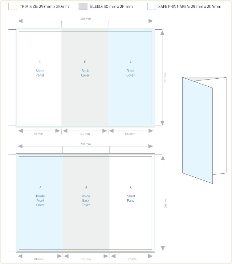 Free Double Sided Trifold Brouchure Template