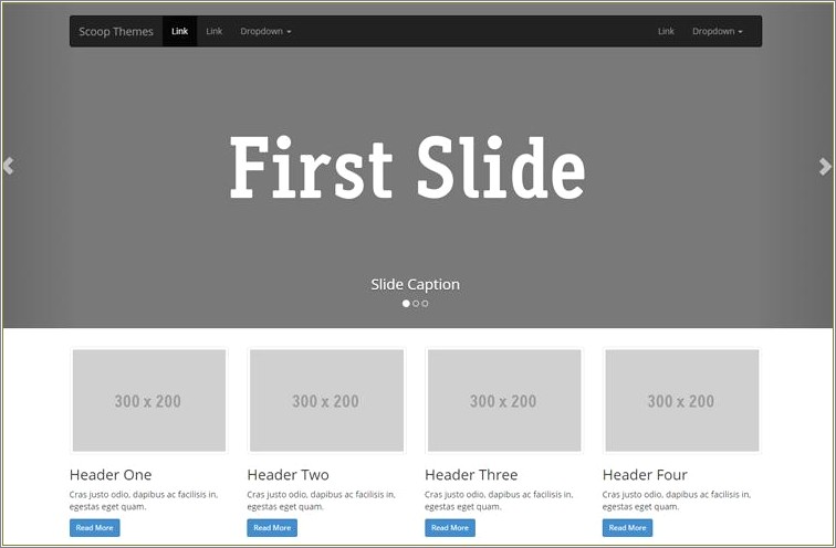 Free Download Bootstrap Templates With Slider