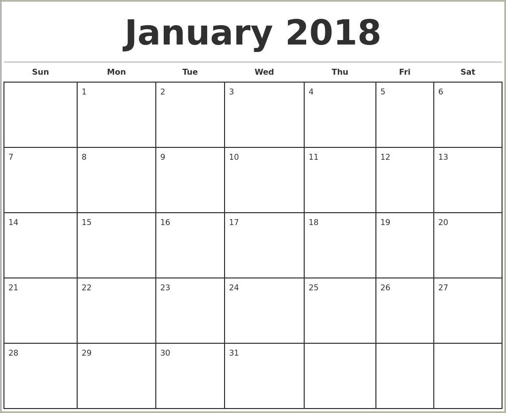 Free Download Calendar Template For Mac