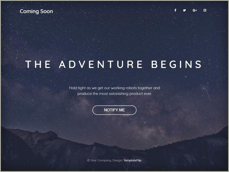 Free Download Coming Soon Html5 Template