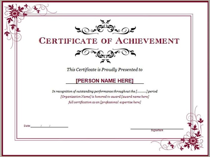 Free Downloadable Certificates Of Appreciation Template