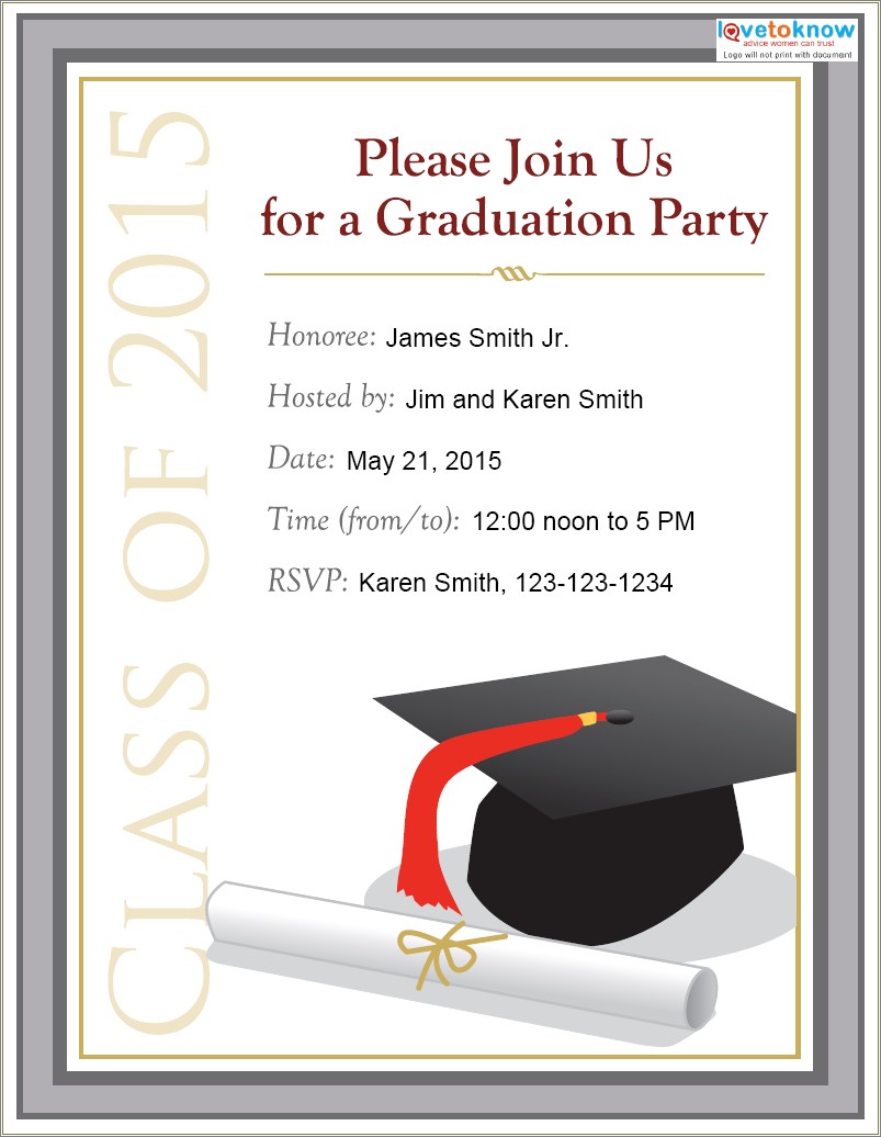Free Downloadable Graduation Invitation Templates 2013