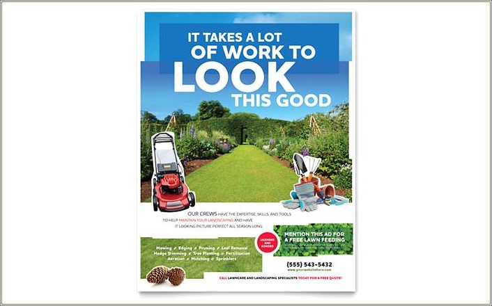 Free Downloadable Lawn Care Flyer Templates