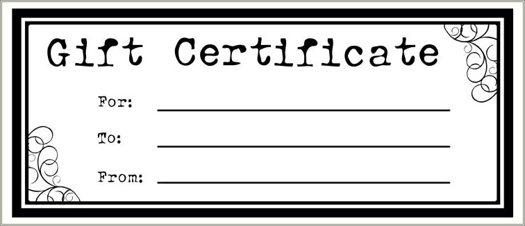 Free Downloadable Spa Gift Certificate Templates