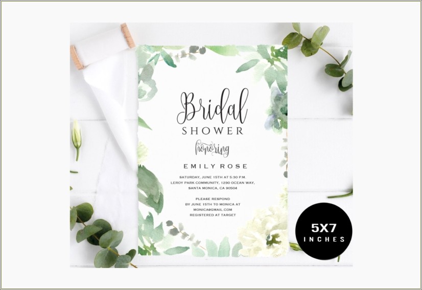 Free Downloadable Wedding Shower Invitation Templates