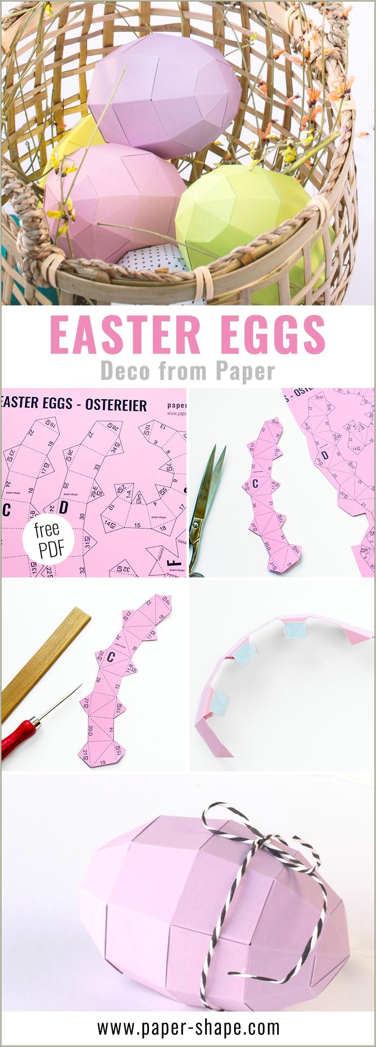 Free Easter Cookie Box Paper Templates