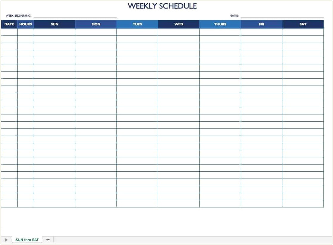 Free Employee Schedule Template For Mac