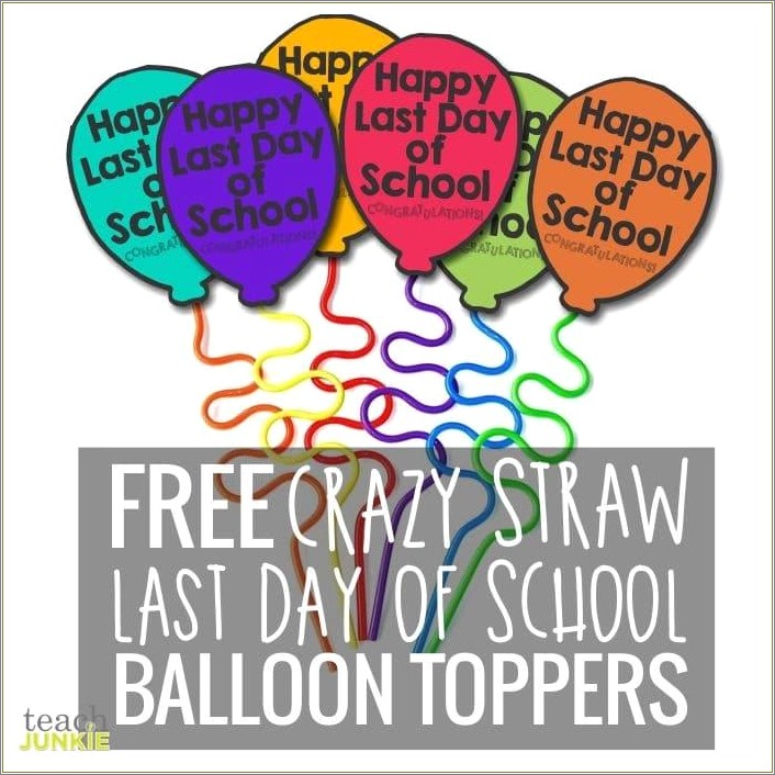 Free End Of School Party Template