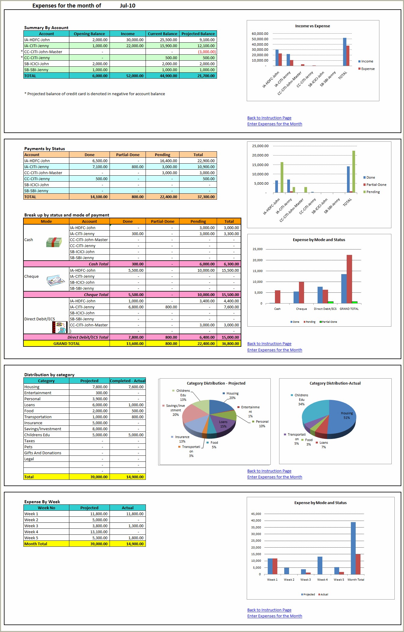 Free Excel Templates For Bill Management