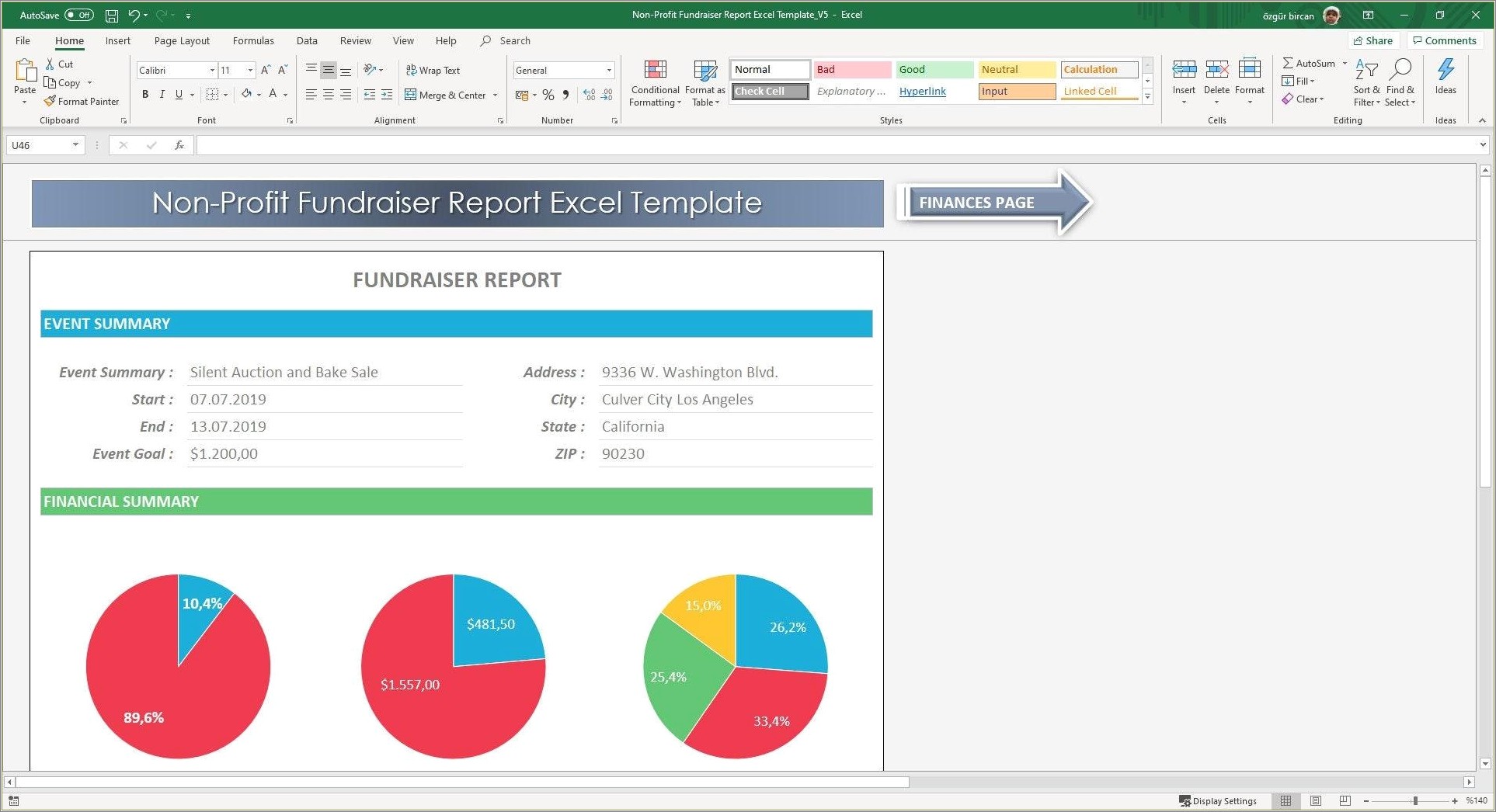Free Excel Templates For Non Profits