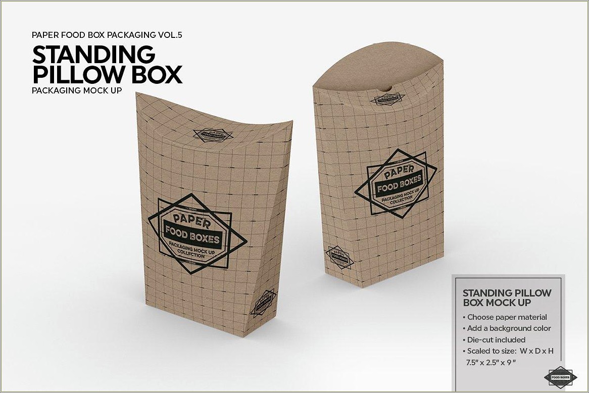 Free Extra Large Pillow Box Template