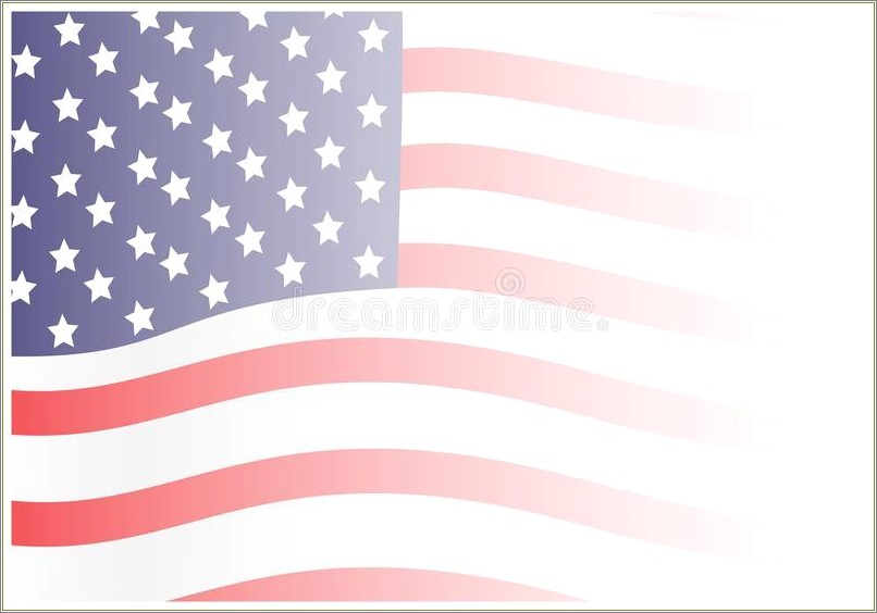 Free Faded American Flag Psd Template
