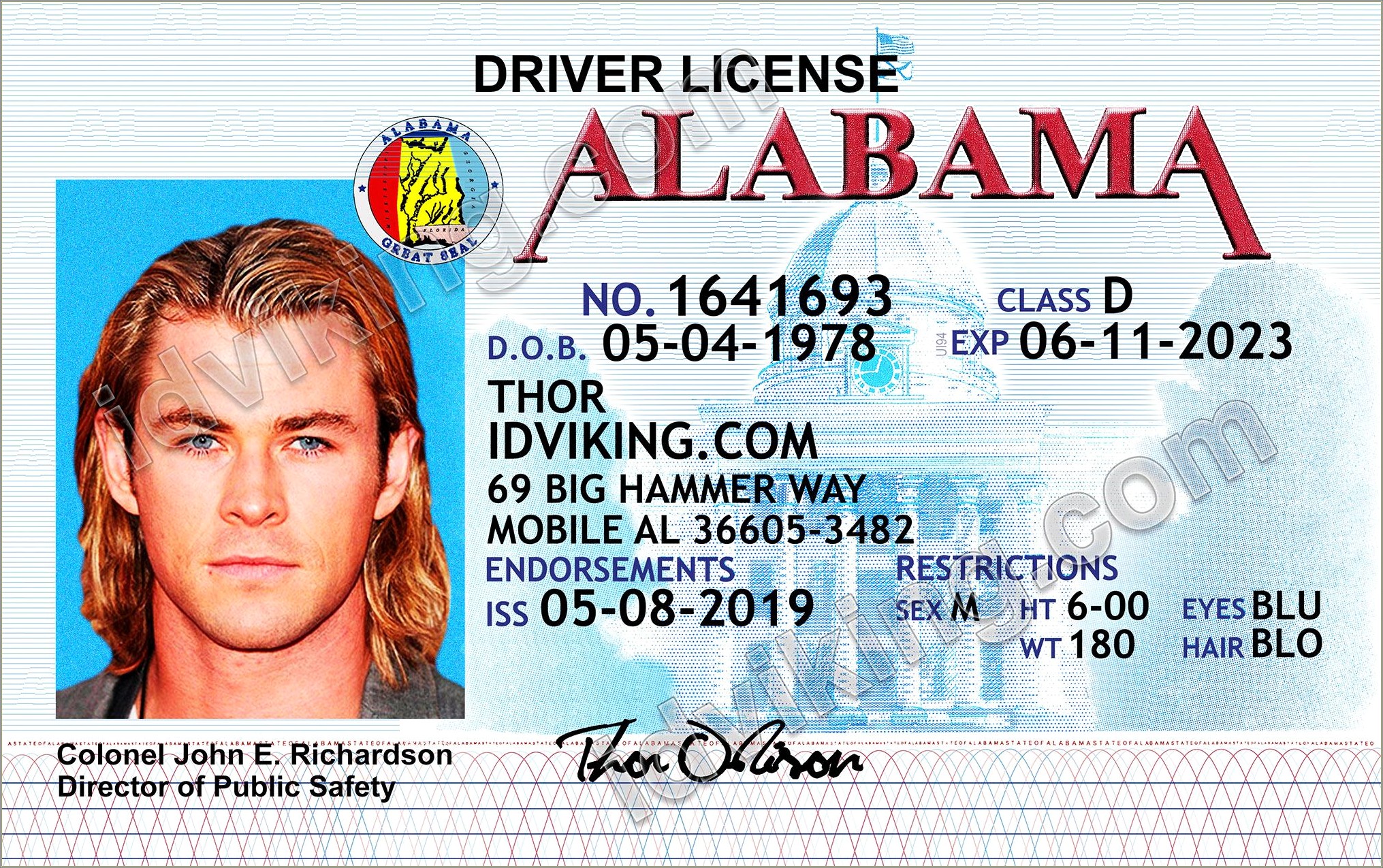 Free Fake Drivers License Template Photoshop