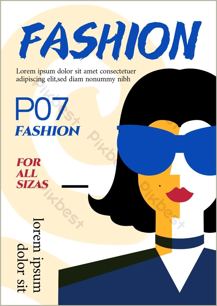 Free Fashion Magazine Cover Template Psd - Resume Example Gallery