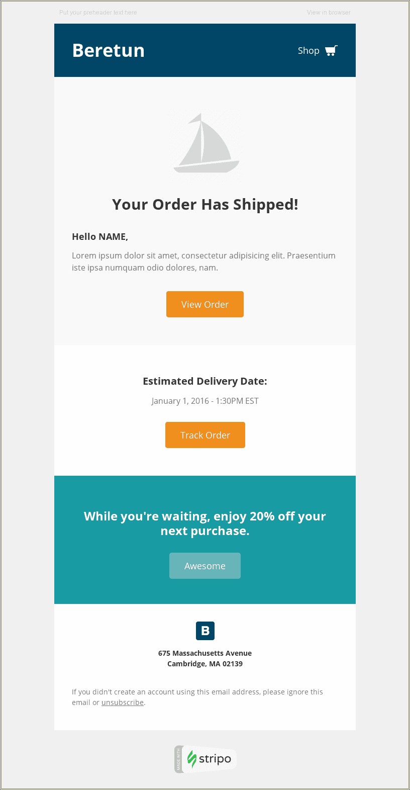 Free Fillable Order Confirmation Template Word