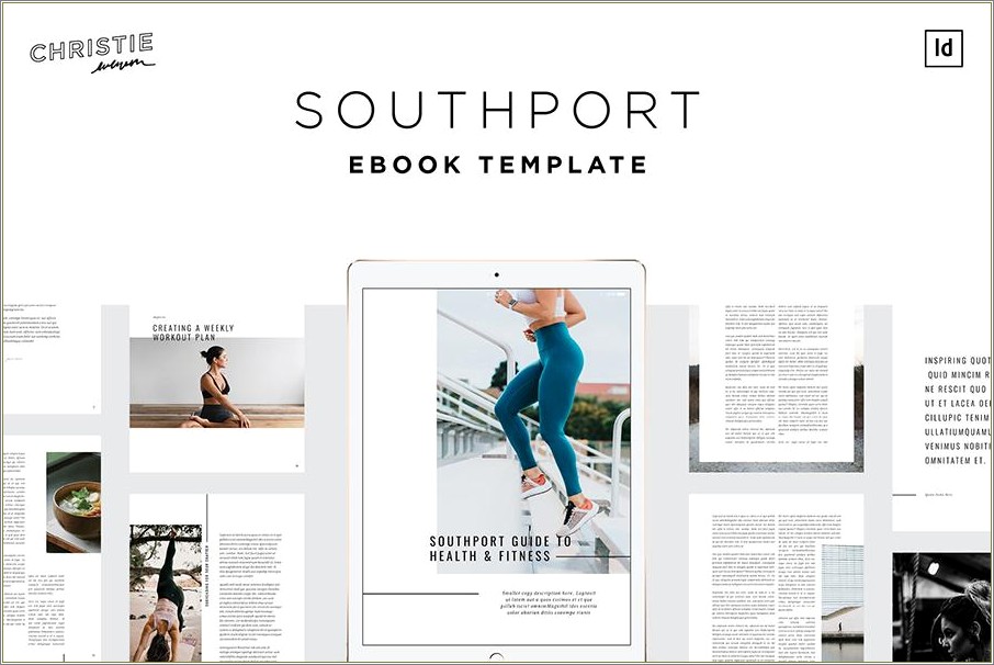 Free Fitness Bold Ebook Template Download