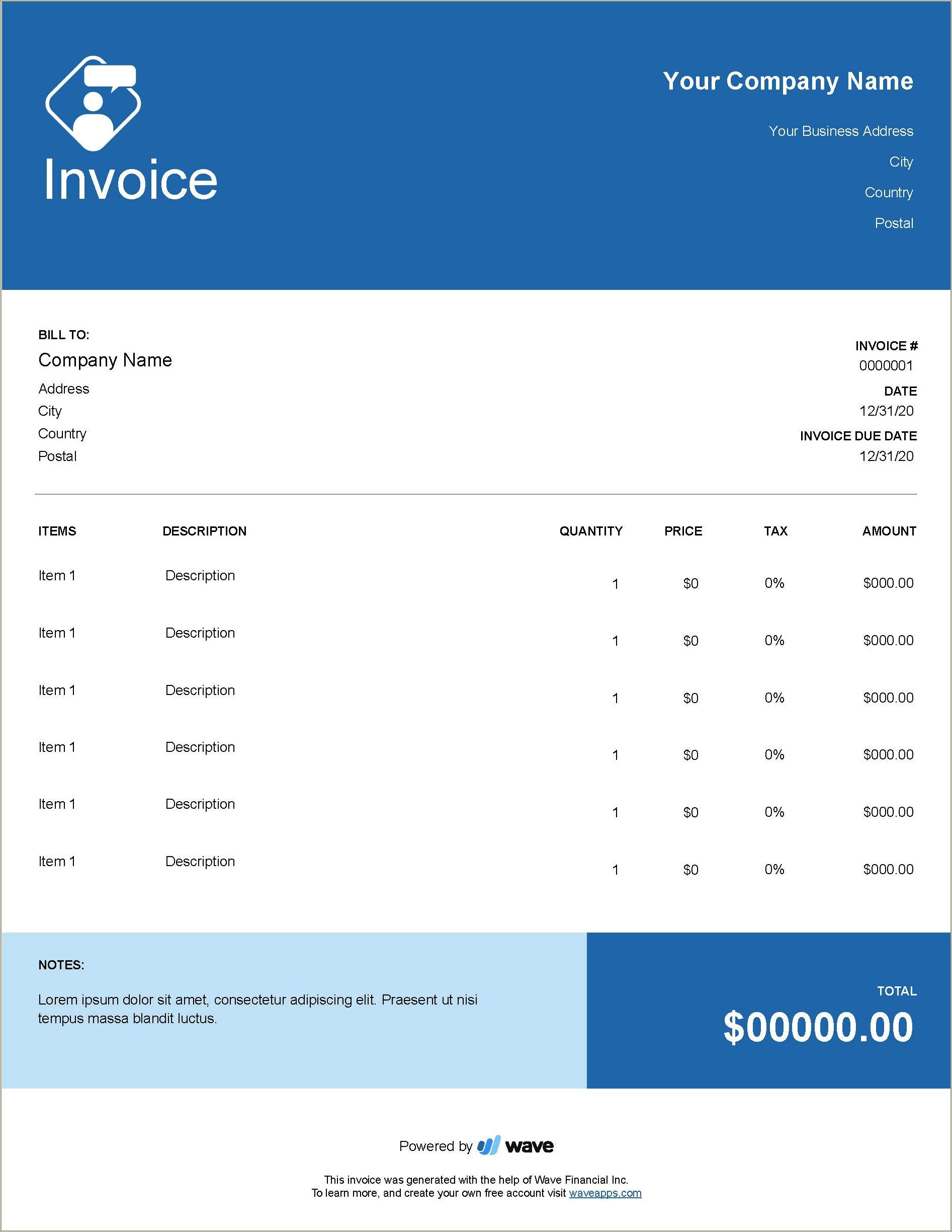 Free Flat Fee Consultant Invoice Template