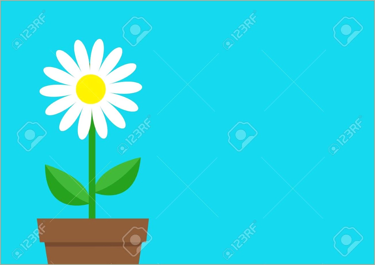 Free Flower Pot Template For Cards