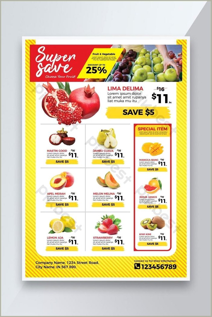 Free Flyer Templates For Grocery Store