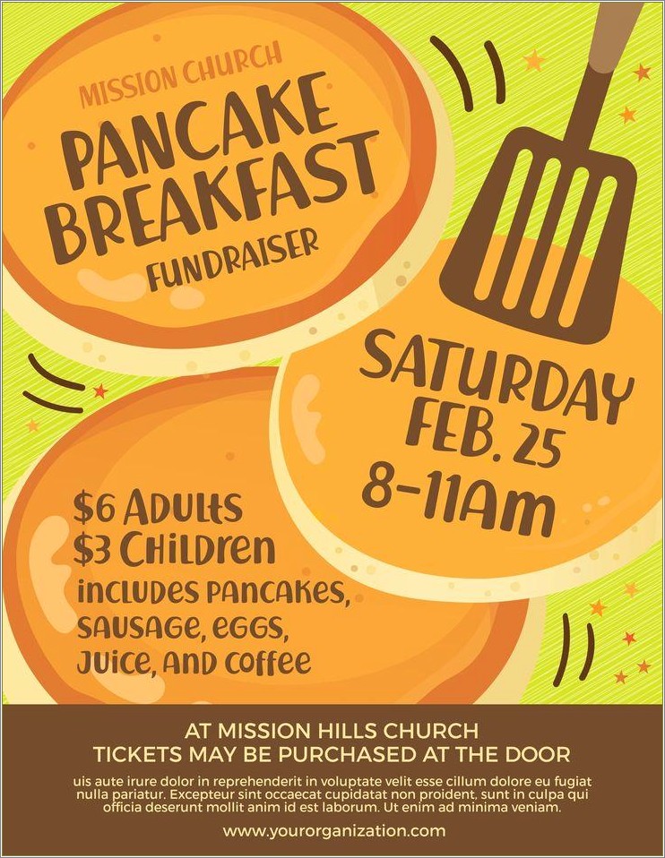 Free Flyer Templates For Pancake Breakfast