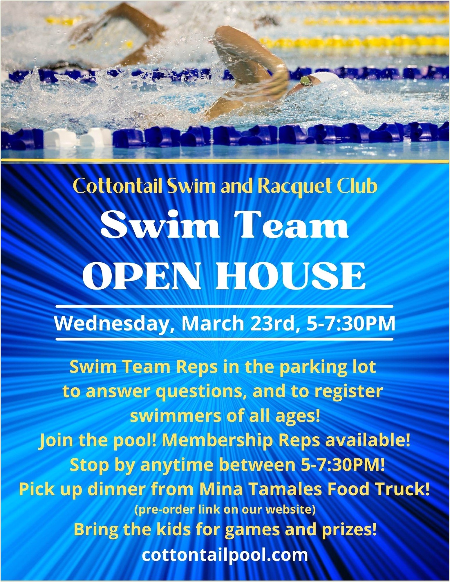 Free Flyer Templates For Swim Teams