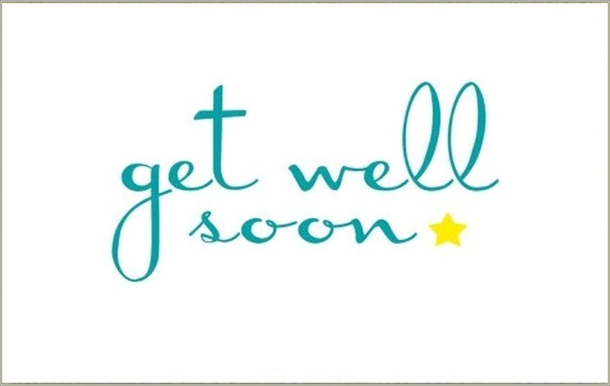 Free Get Well Soon Card Template