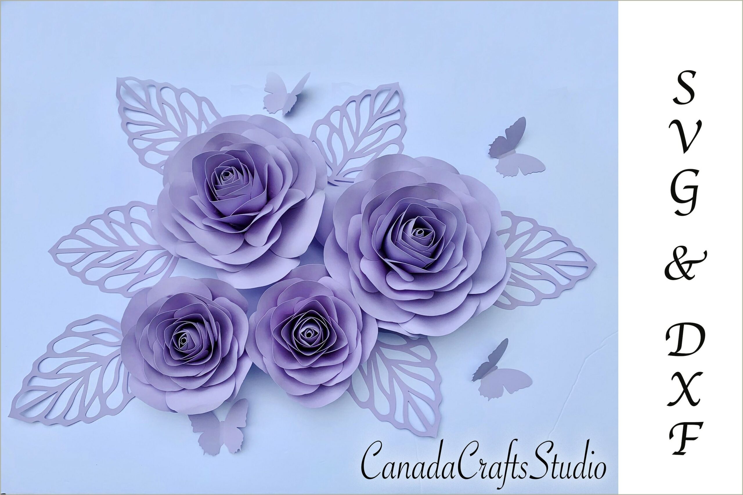 Free Giant Rose Template For Cricut