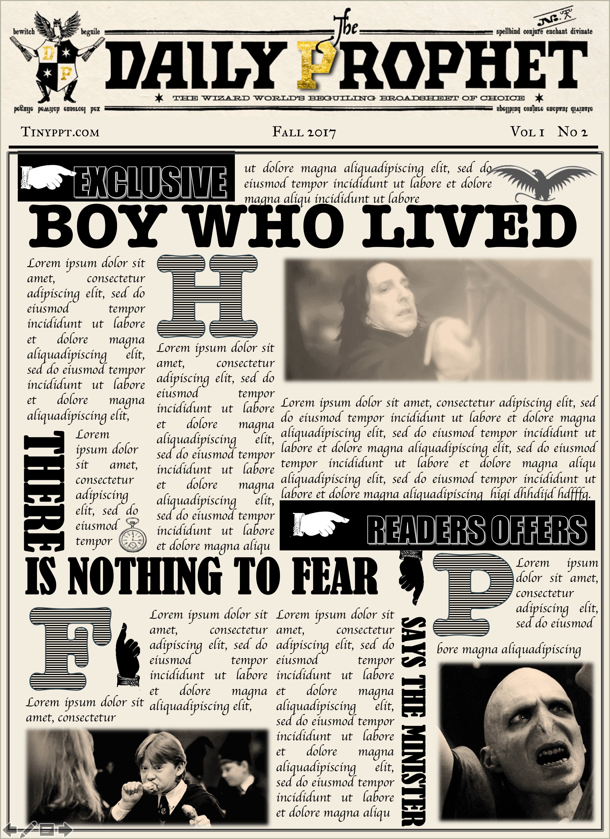 Free Harry Potter Daily Prophet Template