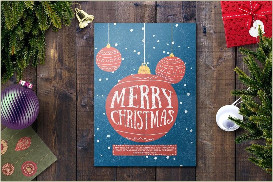 Free Holiday Greeting Card Templates Photoshop