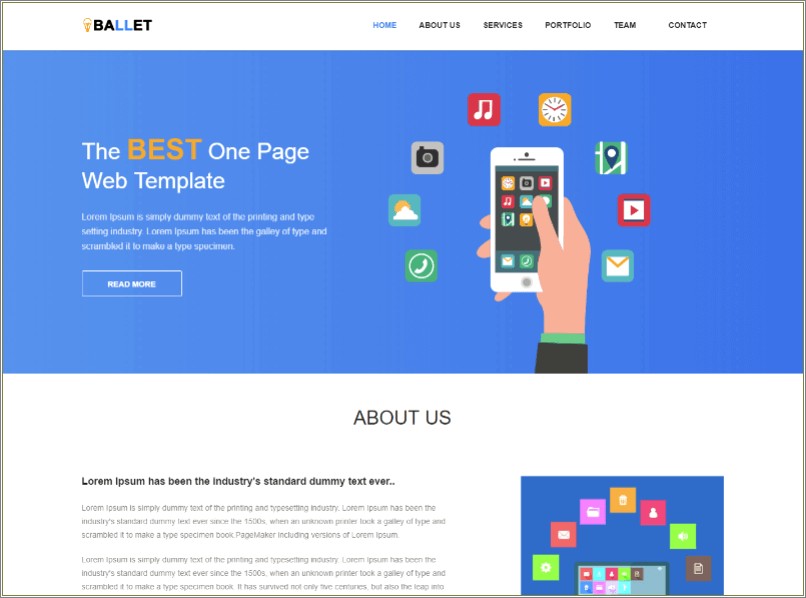 Free Html5 Templates Responsive One Page