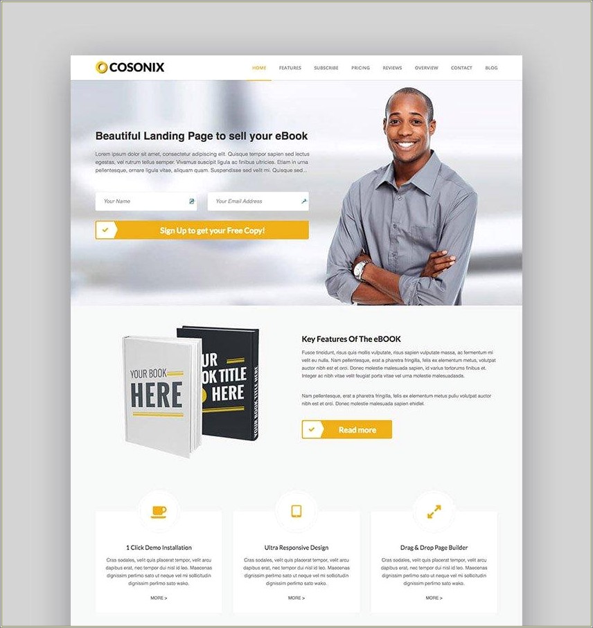 Free Landing Page Templates Ebook Giveaway