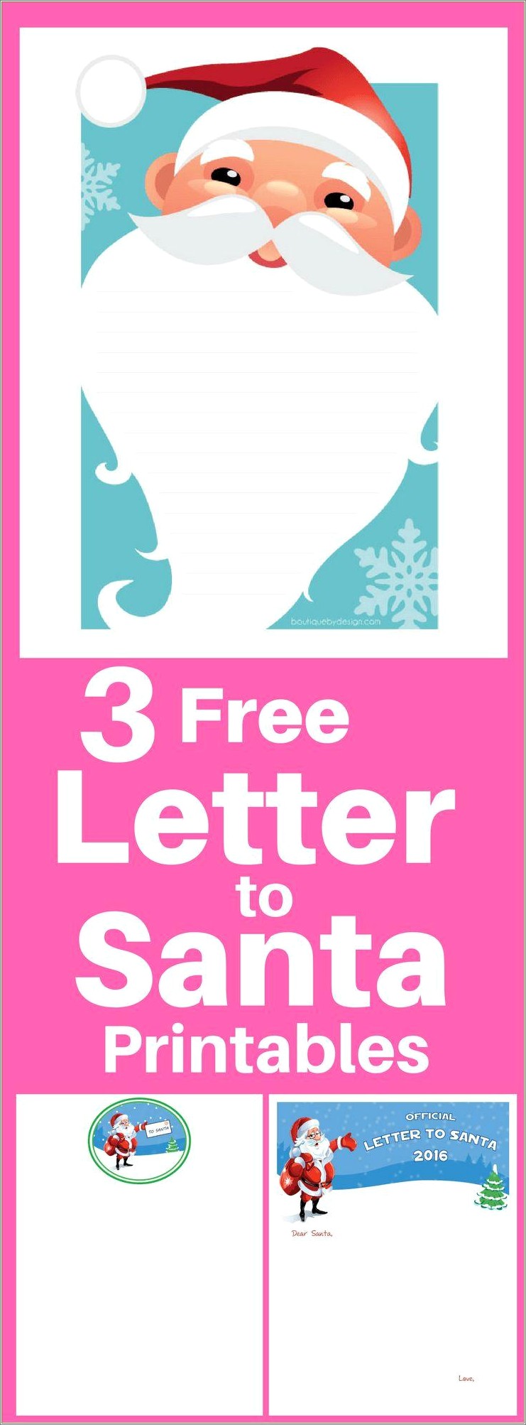 Free Letter From Santa Template 2016