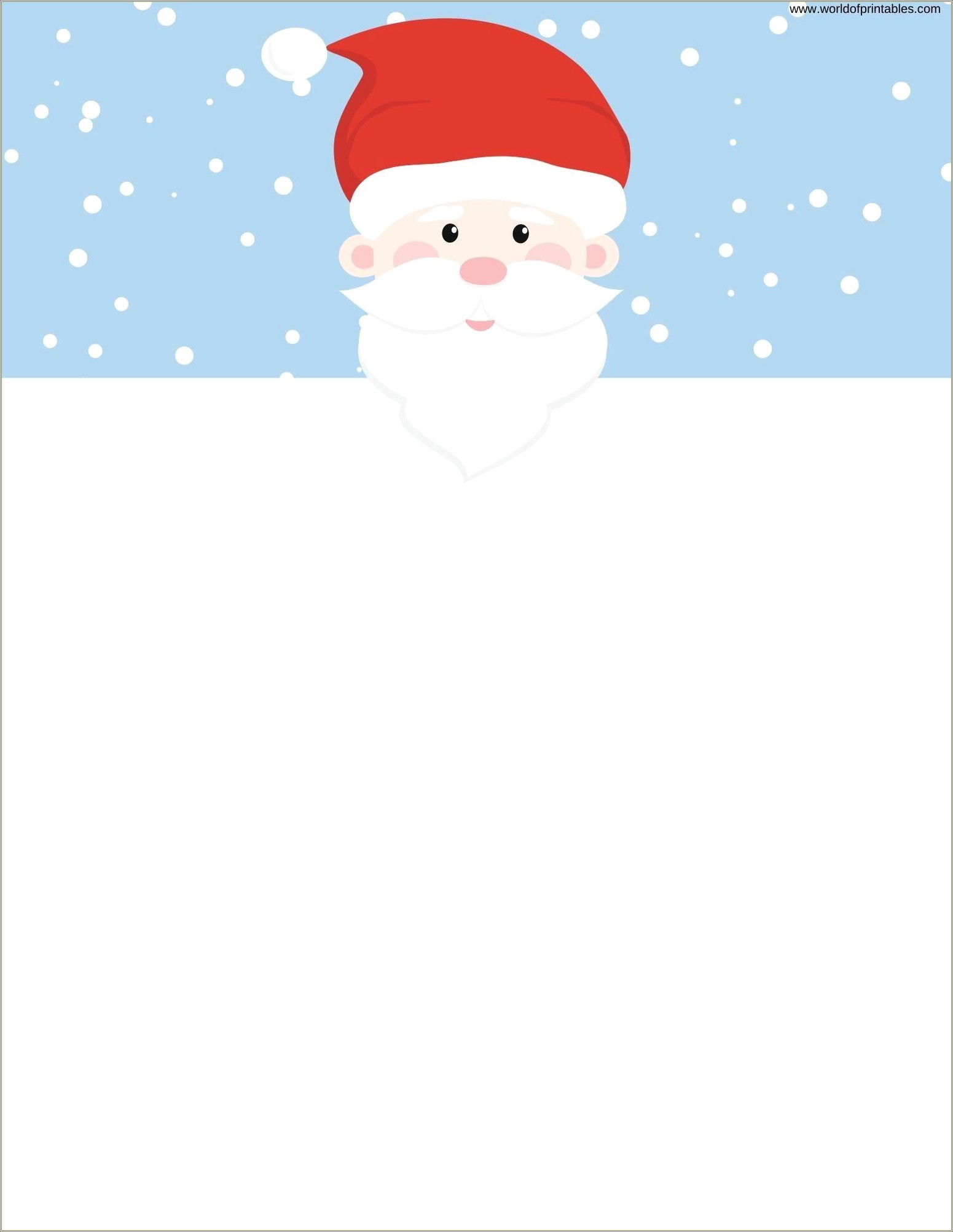 Free Letter From Santa Template Blank