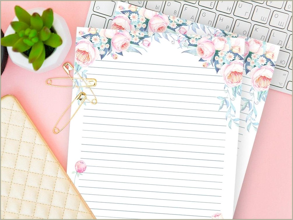 Free Lined Stationery Paper Printable Templates